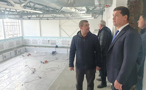 А. Чернышев: Строительство бассейна Братского университета выходит на завершающий этап