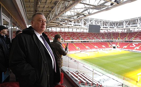 В. Тюльпанов высоко оценил готовность стадионов Москвы к проведению крупнейших международных соревнований по футболу