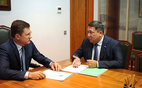 Сенатор В. Полетаев встретился с Министром энергетики РФ А. Новаком