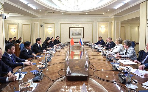 Председатель СФ провела встречу с Председателем Верховной народной прокуратуры КНР