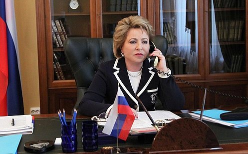 Состоялся телефонный разговор Председателя Совета Федерации с Председателем Национального Собрания Армении