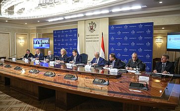 Заседание Комиссии по сотрудничеству Совета Федерации ФС Российской Федерации и Маджлиси милли Маджлиси Оли Республики Таджикистан