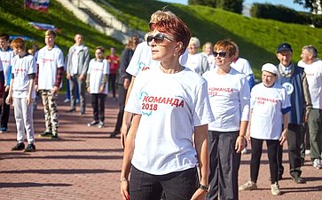Татьяна Кусайко приняла участие в физкультурно-массовом мероприятии «Золотая миля»