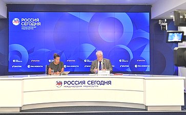 В пресс-центре МИА «Россия сегодня» состоялась пресс-конференция Владимира Чижова, посвященная актуальным вызовам и угрозам безопасности Российской Федерации в связи с растущей милитаризацией Европы и Балтийского региона