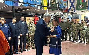 Сахамин Афанасьев принял участие в проводах добровольцев Якутии в зону СВО