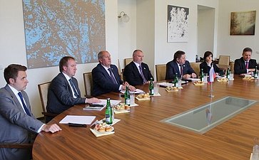Визит делегации членов Совета Федерации в Чешскую Республику во главе с А. Клишасом