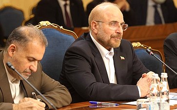 Встреча Валентины Матвиенко с Председателем Собрания Исламского Совета Исламской Республики Иран Мохаммадом Багером Галибафом