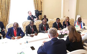 Встреча Валентины Матвиенко с Председателем Сената Республики Бурунди Эммануэлем Синзохагерой