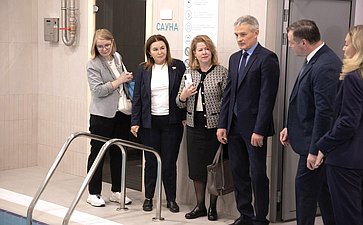 Сенаторы посетили Центр физкультурной и спортивной работы «Олимпия» Тюменского муниципального района