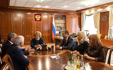 Председатель Совета Федерации Валентина Матвиенко провела встречу с главой Чувашской Республики Олегом Николаевым