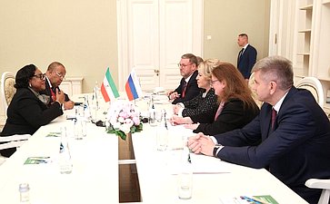 Валентина Матвиенко провела встречу с Председателем Сената Парламента Республики Экваториальная Гвинея Марией Тересой Эфуа Асангоно
