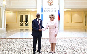 Валентина Матвиенко провела встречу с Председателем Сената Федерального парламента Федеративной Республики Сомали Абди Хаши Абдуллахи
