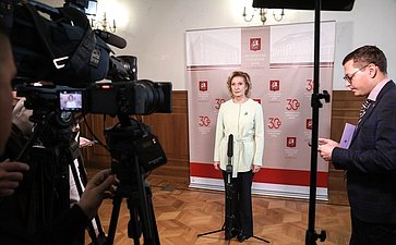 Брифинг заместителя Председателя СФ Инны Святенко