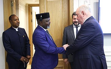 Встреча председателя Комитета СФ по международным делам Григория Карасина с заместителем Председателя Сената Республики Кения Катури Мурунги