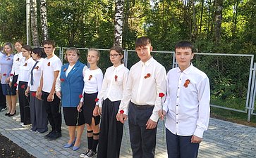Андрей Епишин принял участие в открытии Памятного знака Герою Советского Союза Сергею Ушакову