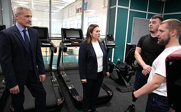 Сенаторы посетили Центр физкультурной и спортивной работы «Олимпия» Тюменского муниципального района