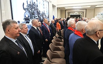 Торжественная встреча сенаторов РФ с воинами-интернационалистами, посвященная 35-й годовщине вывода советских войск с территории Республики Афганистан