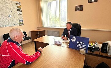 Евгений Богомазов провел личный прием граждан в Вытегорском округе