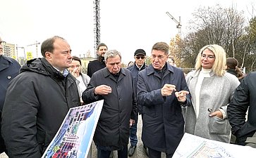 Сенаторы осмотрели площадки, отведенные под реализацию проектов комплексного развития территории и Церковь Иоанна Предтечи в Толчкове