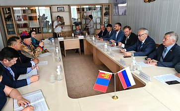 Константин Косачев провел также рабочую встречу с представительной делегацией Монголии