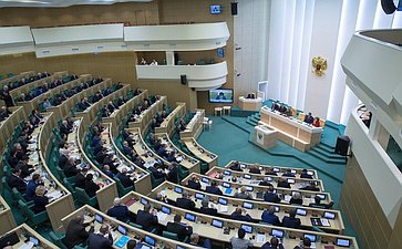 Зал на 385-м заседании Совета Федерации
