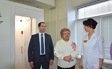Оксана Хлякина в ходе рабочей поездки в регион побывала в Добринском районе