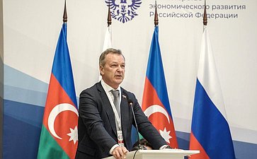 Первый заместитель Председателя Совета Федерации Андрей Яцкин принял участие в XII Российско-Азербайджанском межрегиональном форуме
