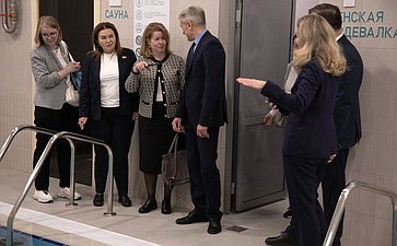 Сенаторы посетили Центр физкультурной и спортивной работы «Олимпия» Тюменского муниципального района