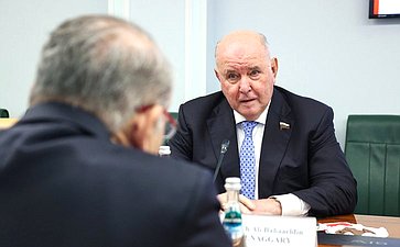 Встреча председателя Комитета Совета Федерации по международным делам Григория Карасина с Чрезвычайным и Полномочным Послом Арабской Республики Египет в РФ Назихом Эльнаггари
