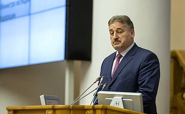 Выступление Заместителя Министра юстиции Российской Федерации Алу Алханова на заседании Совета законодателей