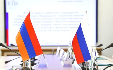 Встреча первого заместителя председателя Комитета СФ по социальной политике Александра Варфоломеева с депутатом Национального Собрания Республики Армения Алексеем Сандыковым