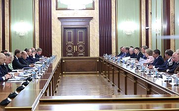 Встреча Председателя Правительства РФ Михаила Мишустина с членами Совета палаты