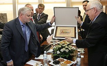 Официальный  визит  Председателя  Совета Федерации Сергея  Миронова  в Государство Израиль.