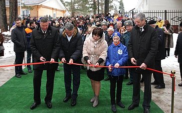 Торжественная церемония открытия здания кадетской школы в центре «Корабелы Прионежья» в Вытегорском районе Вологодской области