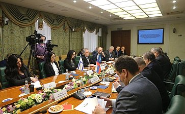 Встреча первого заместителя председателя Комитета СФ по международным делам Владимира Джабарова и членов Комитета СФ по обороне и безопасности с делегацией Колледжа национальной безопасности Армии обороны Государства Израиль
