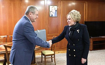 Встреча Председателя Совета Федерации с руководством Федерального архивного агентства Российской Федерации (Росархив)