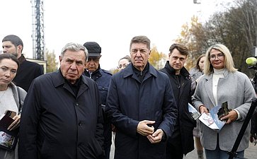 Сенаторы осмотрели площадки, отведенные под реализацию проектов комплексного развития территории и Церковь Иоанна Предтечи в Толчкове