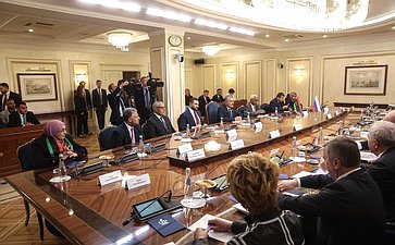 Встреча Председателя Совета Федерации Валентины Матвиенко с Председателем Высшего государственного совета Ливии Мухаммедом Такалой