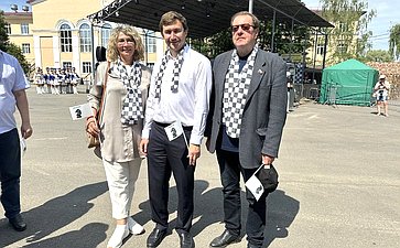 Сенаторы РФ приняли участие в открытии шахматного фестиваля в городе Данилове