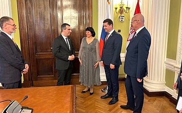 Делегация группы по сотрудничеству Совета Федерации с Народной скупщиной Республики Сербии посетила Белград с рабочим визитом и провели ряд встреч