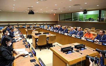 Председатель Комитета СФ по международным делам Григорий Карасин принял участие в мероприятиях в рамках 77-й сессии Генеральной Ассамблеи ООН