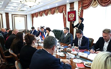 Встреча сенаторов с делегацией Народной скупщины Республики Сербии, членами фракции партии «Единая Сербия» и группы по сотрудничеству Народной скупщиной Республики Сербии с Советом Федерации