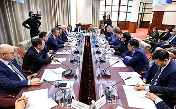 Заседание Комиссии по сотрудничеству между Советом Федерации и Сенатом Парламента Республики Казахстан