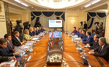 Встреча В. Матвиенко с Председателем Сената Парламента Республики Казахстан Д. Назарбаевой