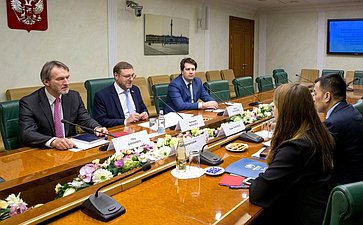 Встреча Константина Косачева с главой представительства Управления Верховного Комиссара по делам беженцев ООН в РФ Ванно Нупеком