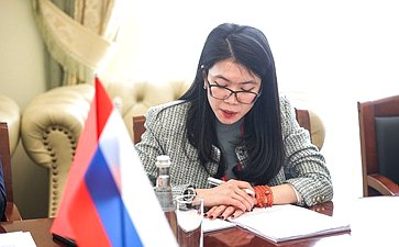 Встреча первого заместителя Председателя СФ Андрея Яцкина с заместителем председателя Национального собрания Социалистической Республики Вьетнам. XI Невский международный экологический конгресс