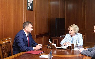 Валентина Матвиенко и губернатор Запорожской области обсудили особенности социально-экономического развития региона