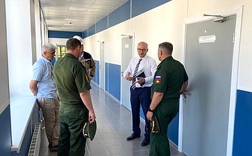 Олег Цепкин провел рабочую встречу с командованием одной из войсковых частей в городе Трехгорный-1