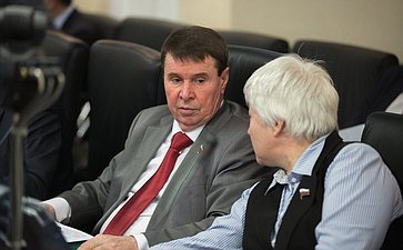 С. Цеков на заседании Комитета Совета Федерации по международным делам