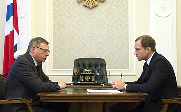 Андрей Кутепов провел встречу с губернатором Омской области Александром Бурковым